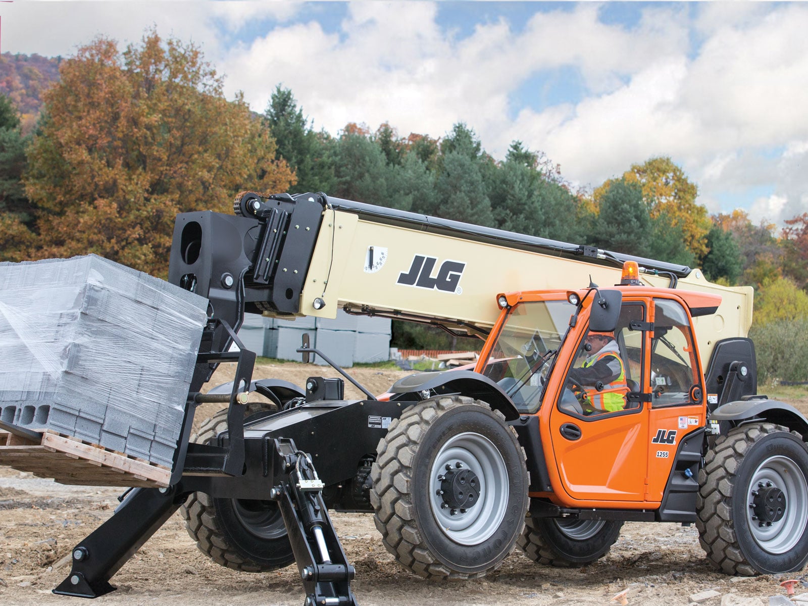 jlg 1255 telehandler application