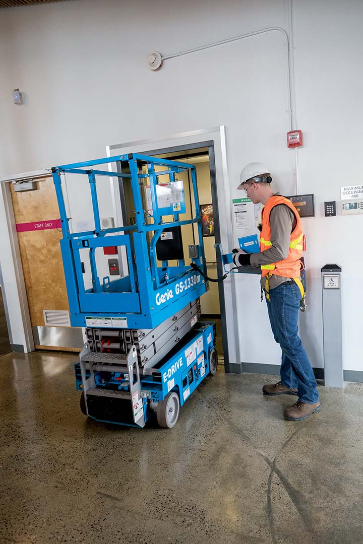 genie gs-1330m scissor lift application