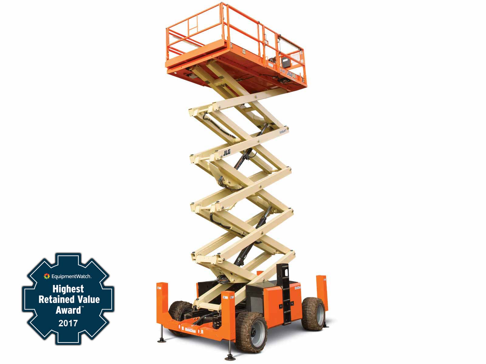 jlg 530lrt engine powered scissor lift