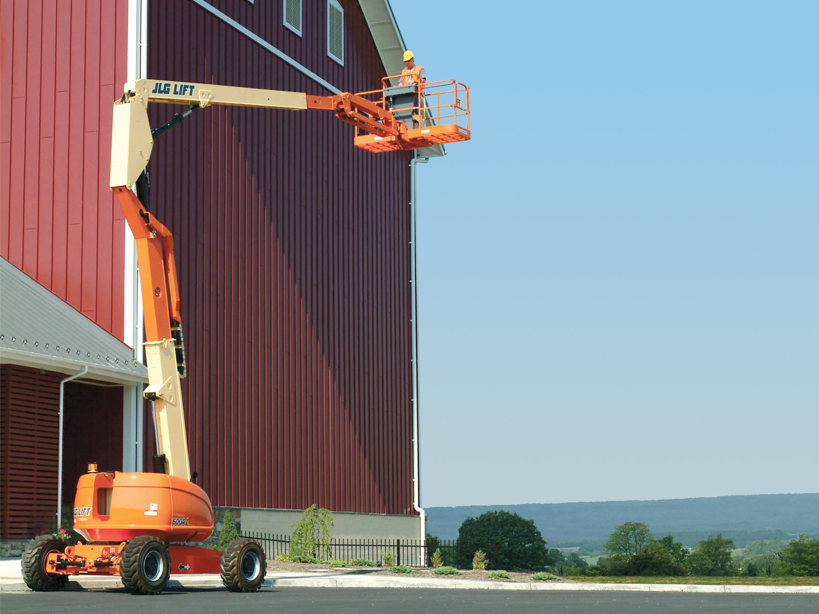 jlg 600aj articulating boom lift application