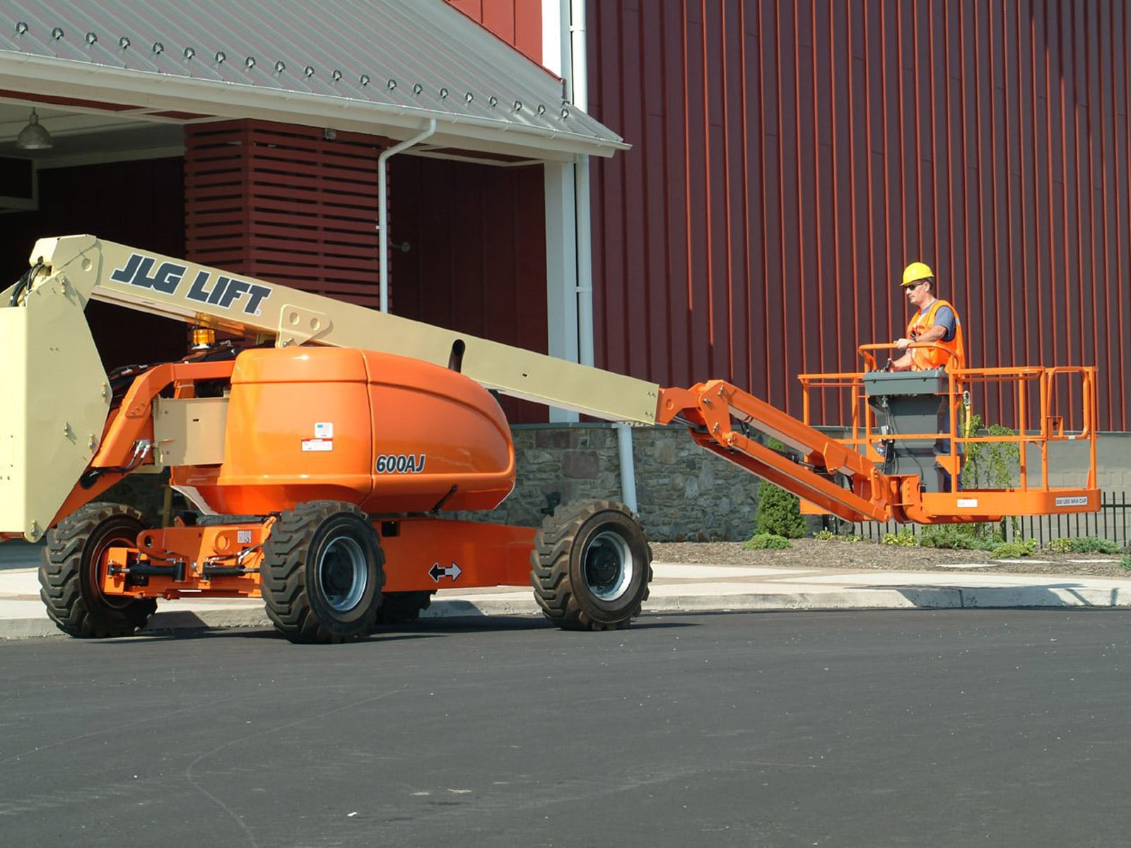jlg 600aj articulating boom lift application