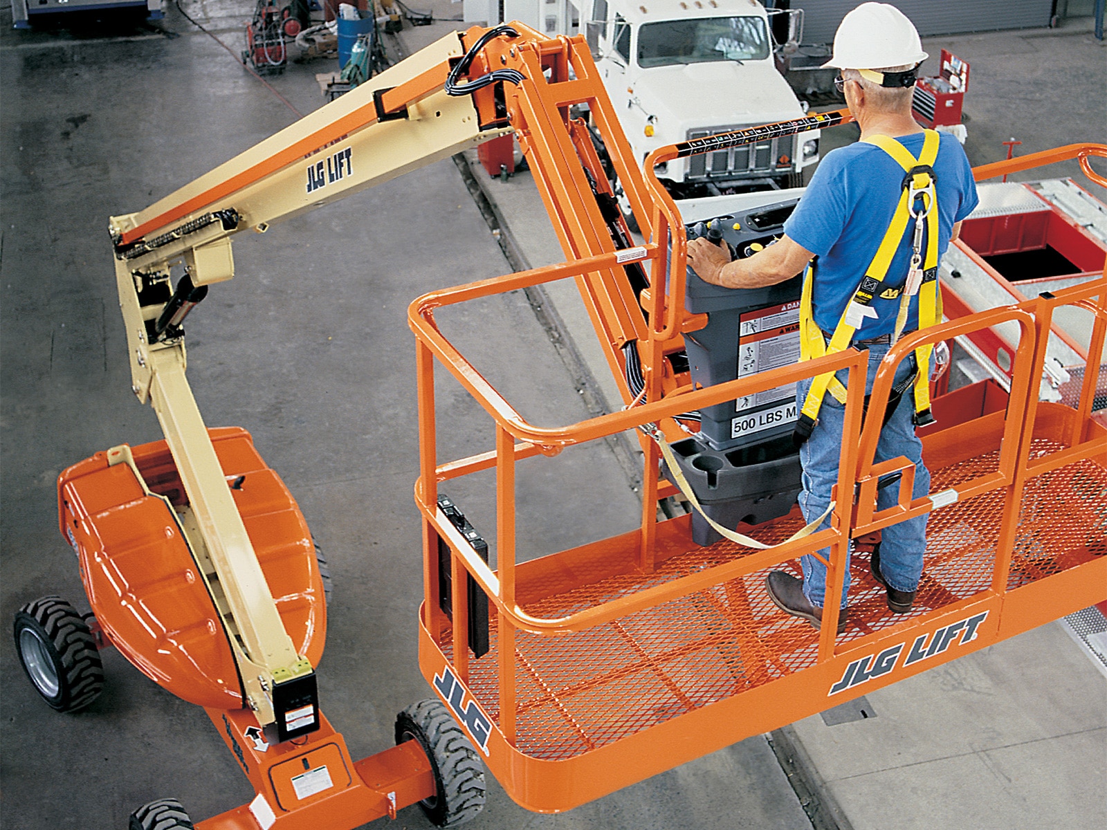 jlg e600 telescopic boom lift application