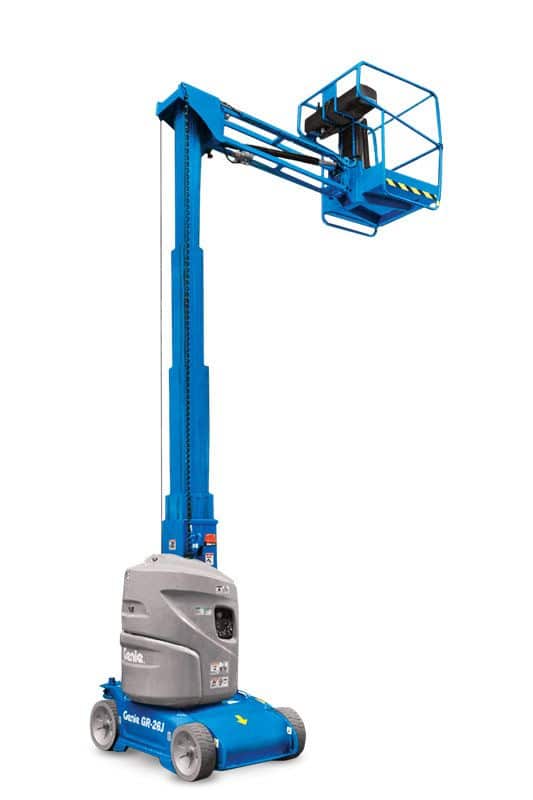 genie gr-26j runabout vertical mast lift