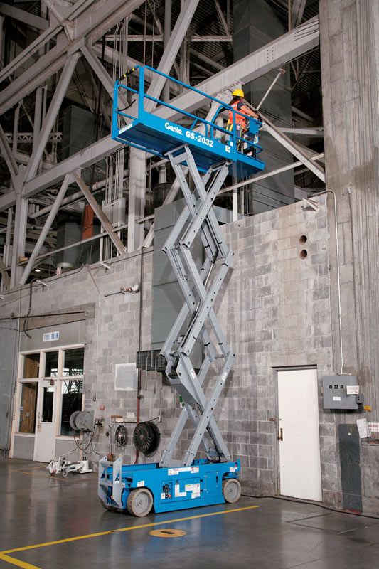 genie gs-2032 scissor lift application