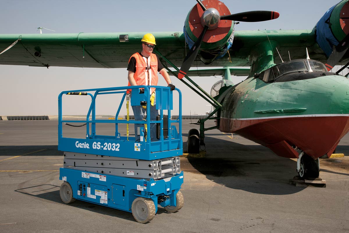 genie gs-2032 scissor lift application