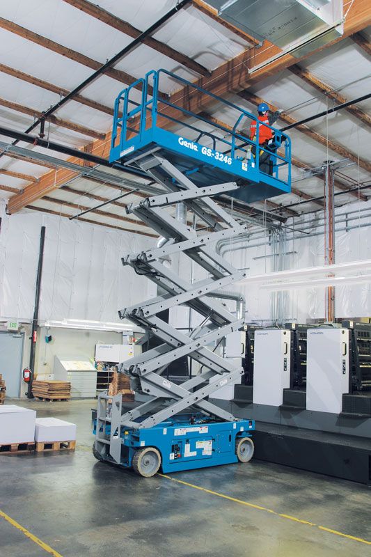 genie gs-2646 scissor lift application