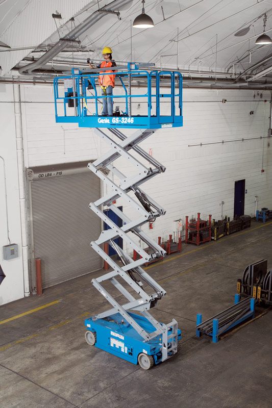 genie gs-3246 scissor lift application