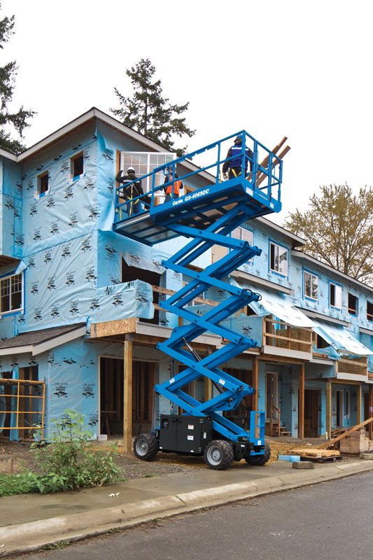 genie gs-4069 dc rough terrain scissor lift application