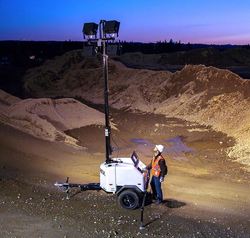 terex rl-4 light tower application