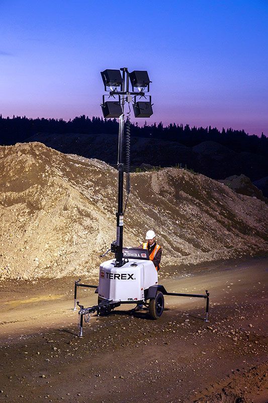 terex rl-4 light tower application
