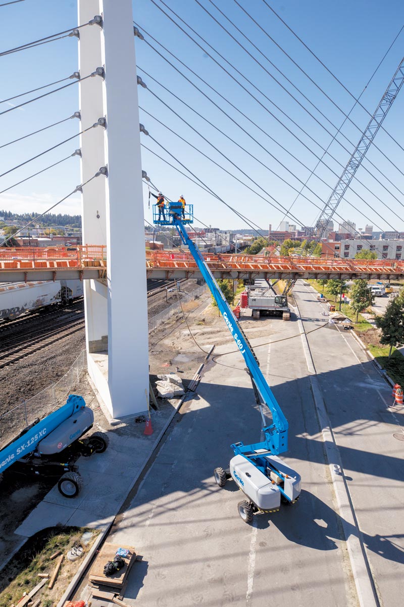 genie s-60 j telescopic boom lift outdoor application