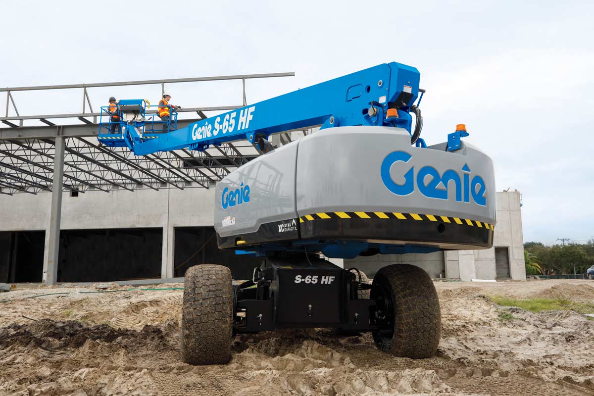 genie s-65 hf telescopic boom lift application