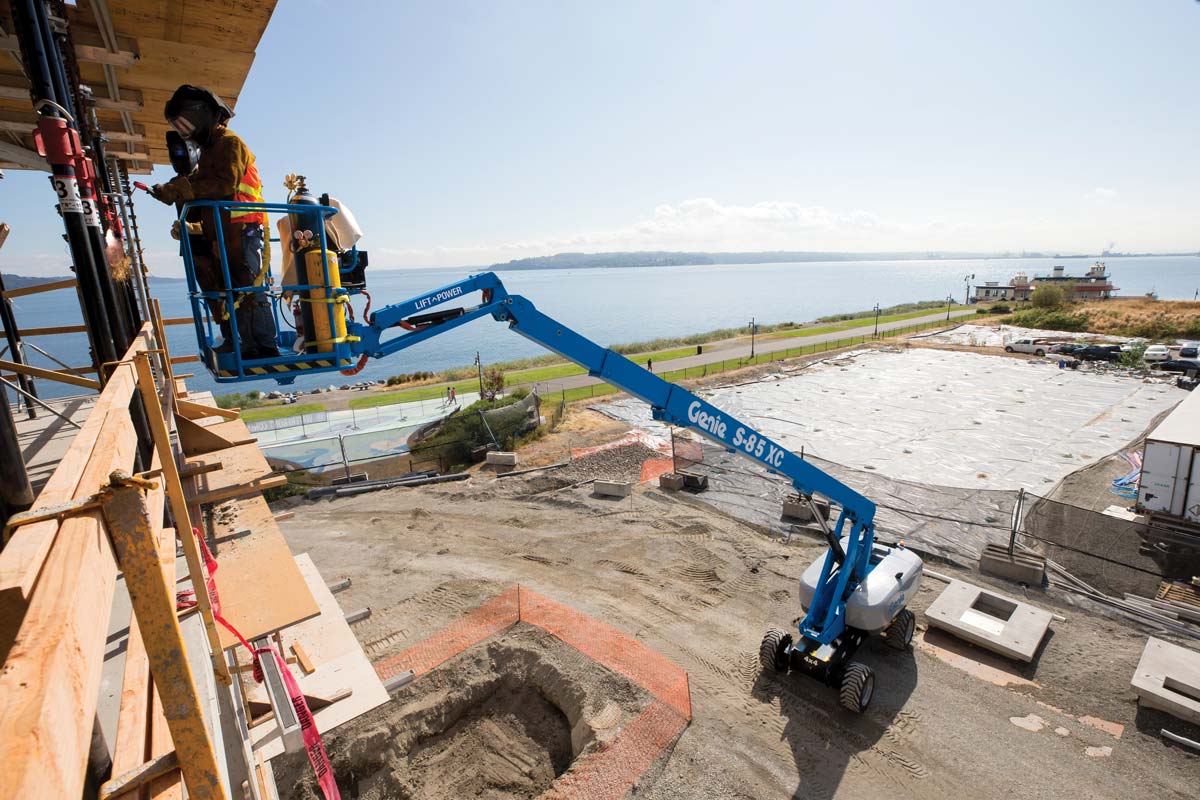 genie s-85 xc telescopic boom lift application