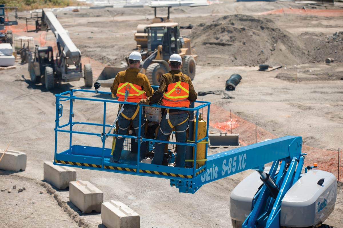 genie s-85 xc telescopic boom lift application