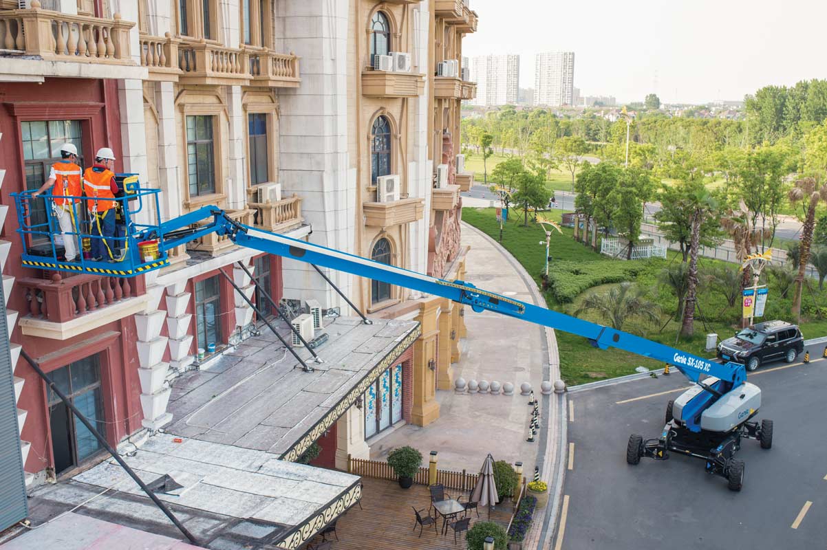 genie sx-105 xc telescopic boom lift application