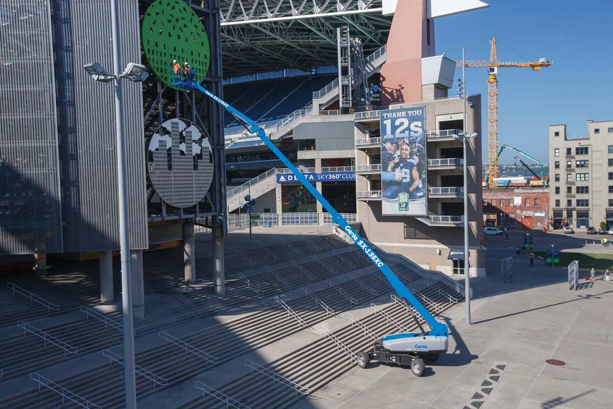 genie sx-135 xc telescopic boom lift application