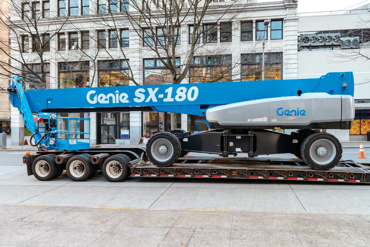 genie sx-180 telescopic boom lift application