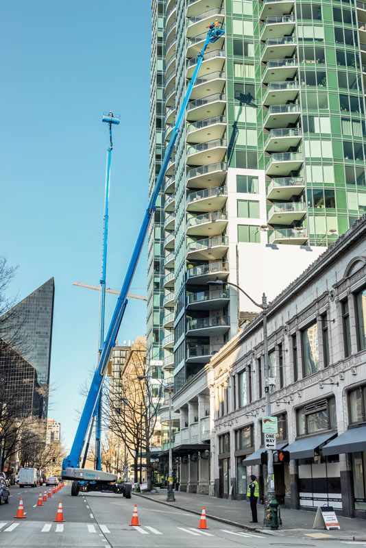 genie sx-180 telescopic boom lift application