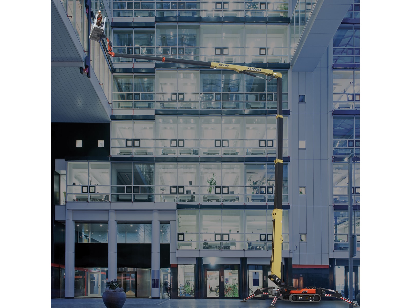 jlg x1000aj compact crawler boom lift application