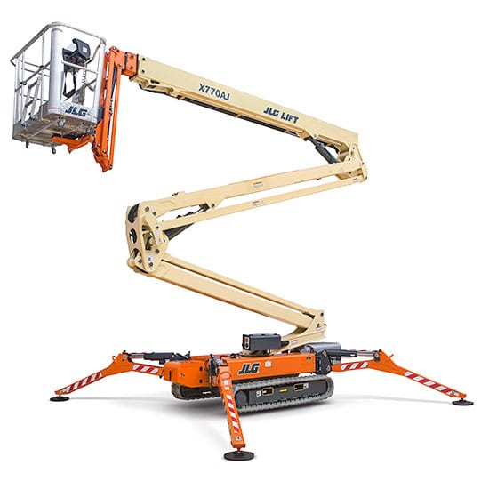 jlg x770aj compact crawler boom lift