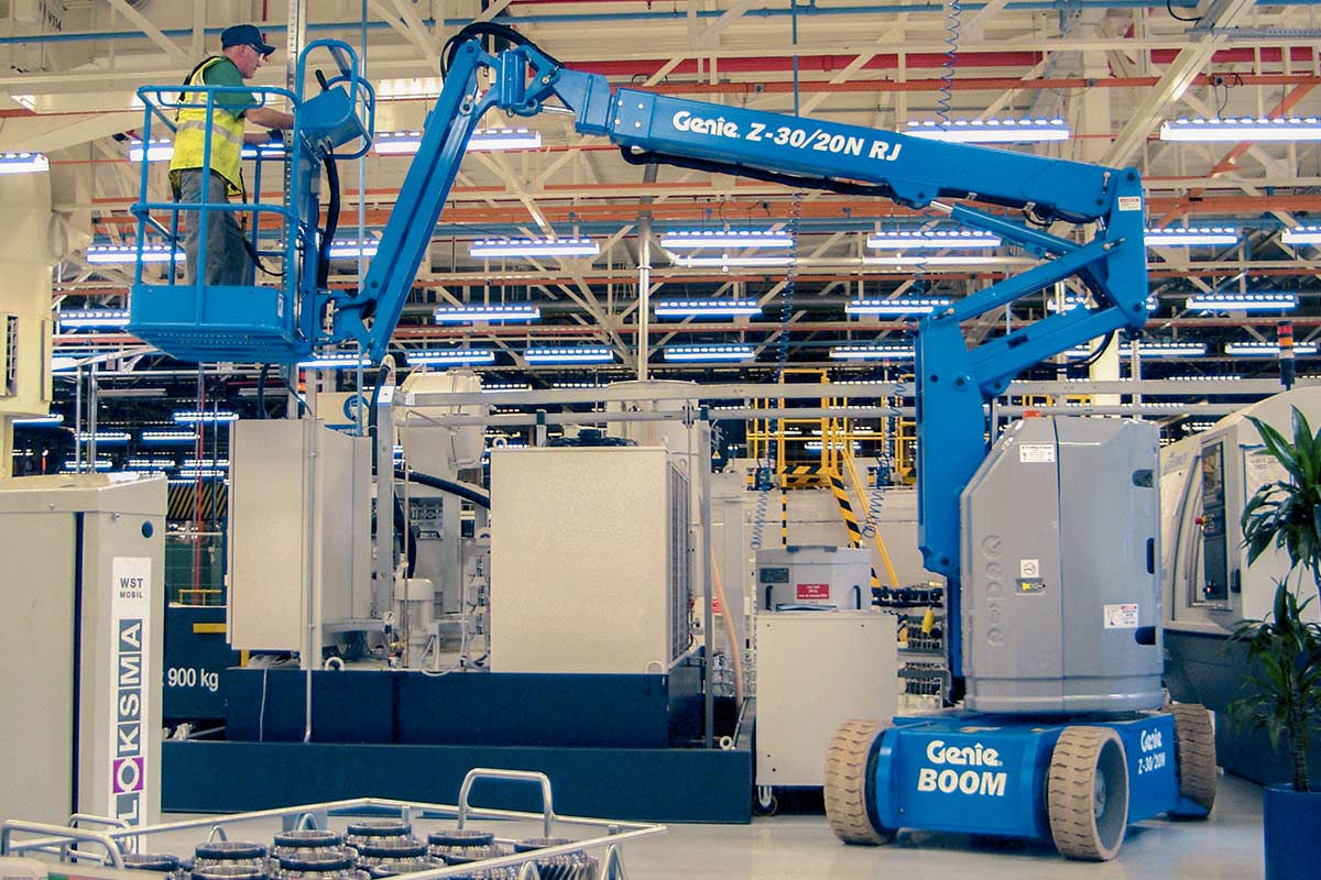 genie z-30/20 rj articulating boom lift application