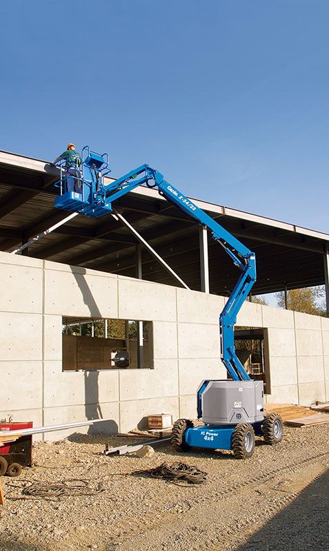 genie z-34/22 dc & bi-energy articulating boom lift application