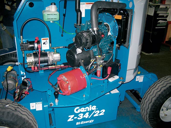 genie z-34/22 dc & bi-energy articulating boom lift application