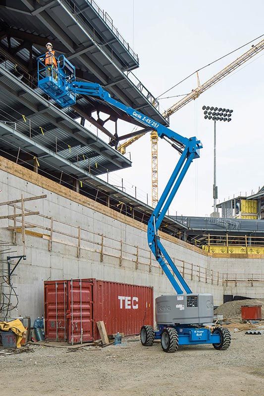 genie z-45/25 rt articulating boom lift application