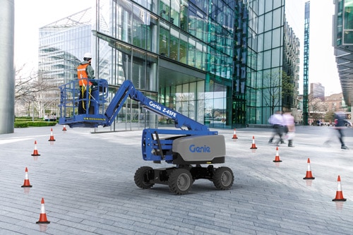 genie z-45 fe articulating boom lift application