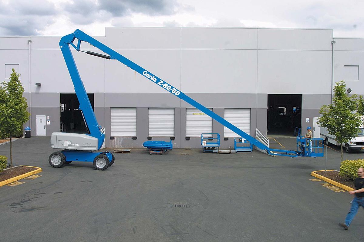 genie z-80/60 articulating boom lift application