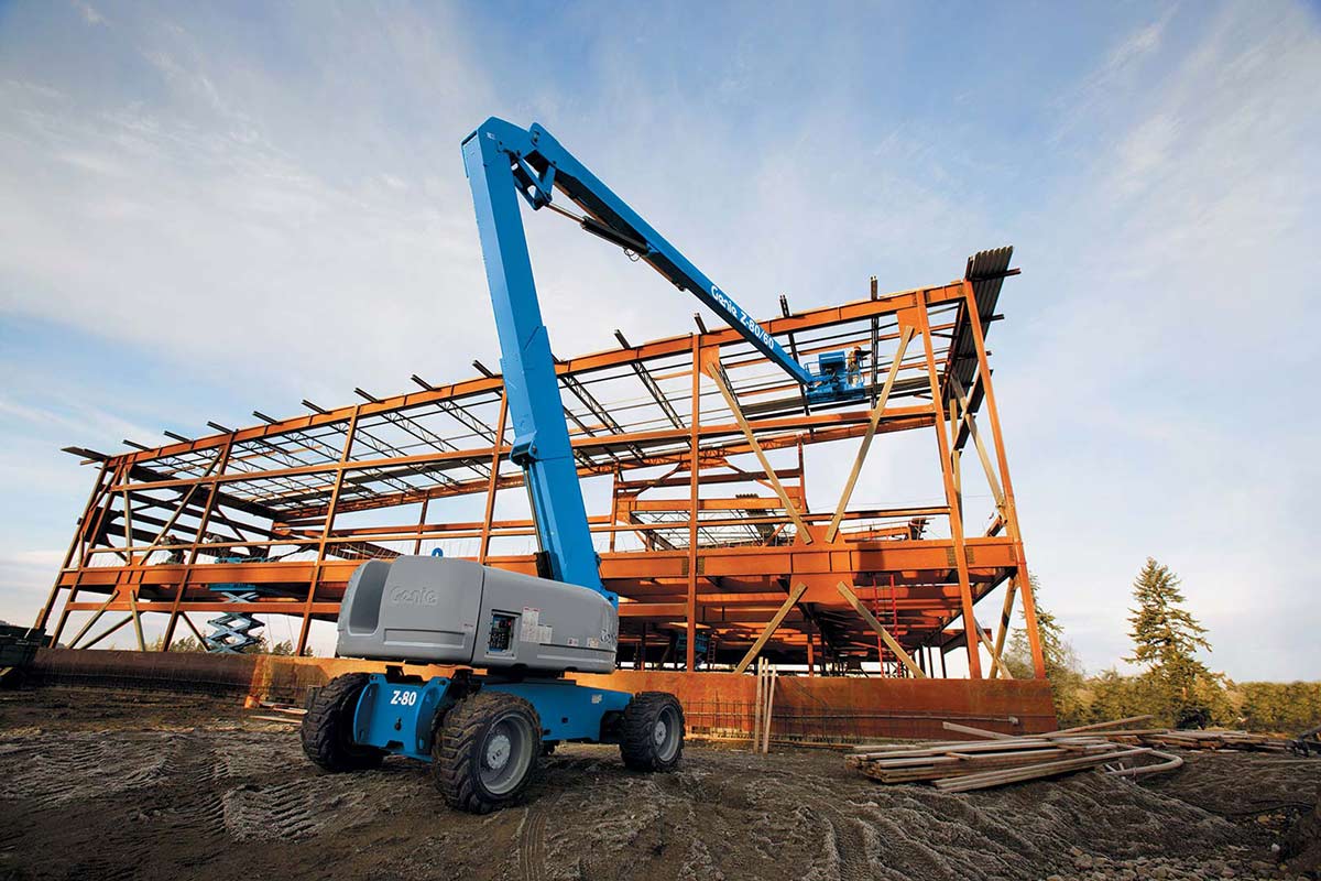 genie z-80/60 articulating boom lift application