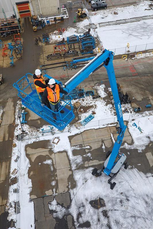 genie zx-135/70 articulating boom lift application