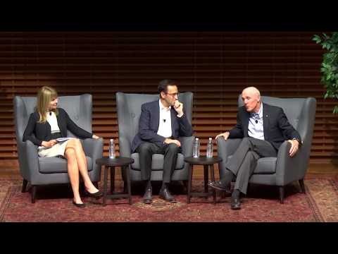 GSB Dean Jon Levin and Dean Emeritus Robert Joss in Conversation