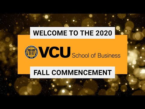 2020 VCU School of Business Fall Commencement