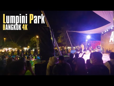 2022 Thai Tourism Festival | Lumpini Park Walking Tour | Bangkok Thailand | 4K