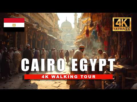4K Egypt Walking Tour - Cairo's HIDDEN GEM Khan el-Khalili Market Walking Tour | 4K HDR 60fps