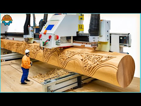 55 Moments Satisfying Wood CNC, Wood Carving Machines & Lathe Machines