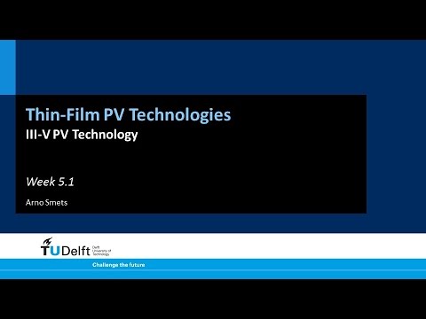 5.1 - III-V PV Technology