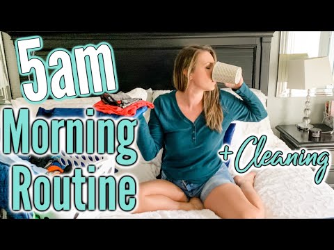 5am MORNING ROUTINE | MORNING CLEAN WITH ME 2020 | DAILY CLEANING ROUTINE SAHM