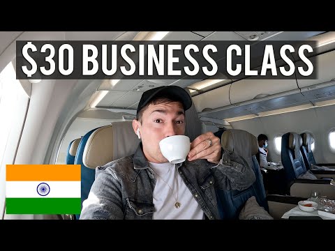 $30 BUSINESS CLASS flight upgrade to India 