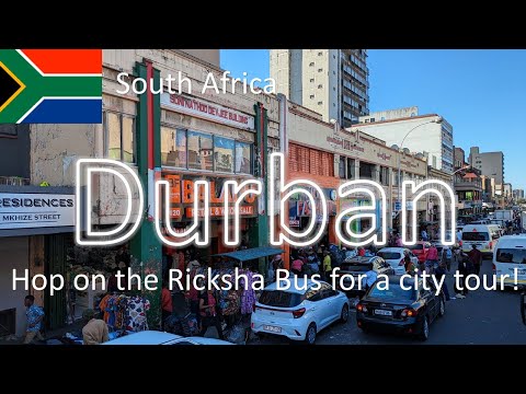 【Durban】Hop on Durban's RICKSHA Bus Tour in South Africa / Great fun for everybody!