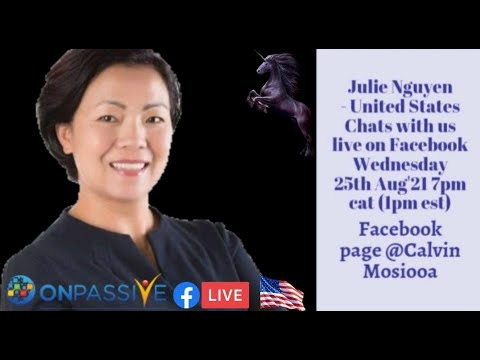#ONPASSIVE O-Founder Julie Nguyen chats to us #GOFOUNDERS #ASHMUFAREH #GAMECHANGER