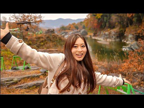 A Day to Night in Wild Nature With a Japanese Girl