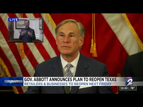 Abbott orders schools to remain closed for rest of year, state parks to reopen, retail-to-go, lo...