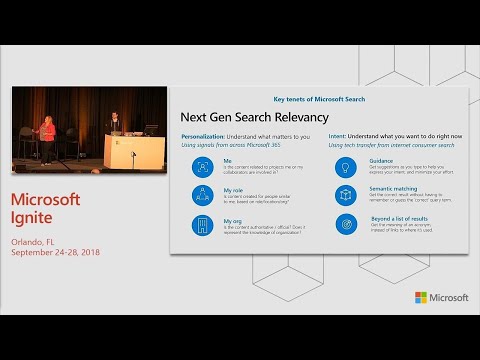 Accelerate productivity with search and discovery in SharePoint Bing for Business - BRK2103