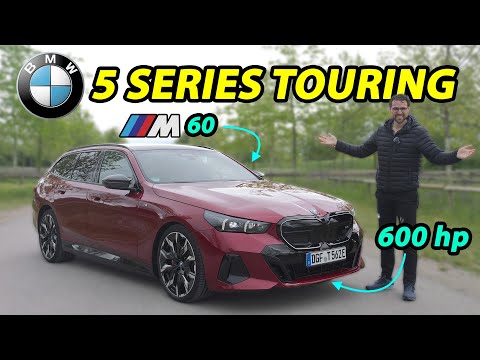 all-new BMW 5 Series Touring driving REVIEW i5 M60