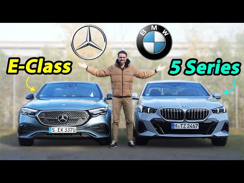 all-new Mercedes E-Class W214 vs BMW 5 Series G60 comparison REVIEW