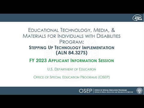 ALN 84.327S - Stepping Up Technology Implementation FY 23