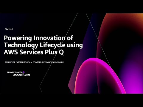 AWS re:Invent 2024 - Powering technology lifecycle innovation with AWS services & Amazon Q (AIM124)