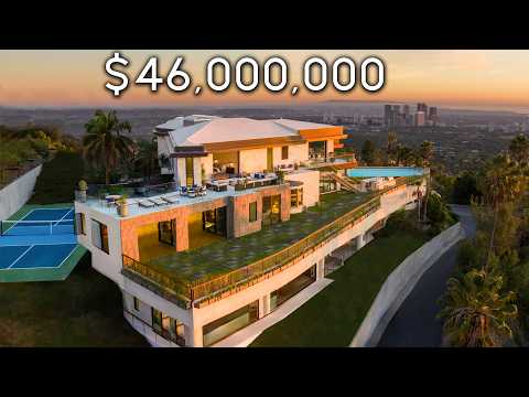 Bali Inspired BEVERLY HILLS Mansion With Insane City Views!